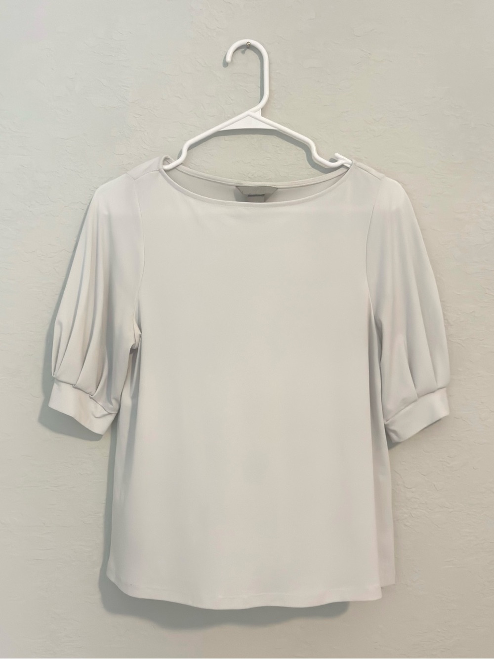 H&M Women's White Puff-Sleeve Blouse